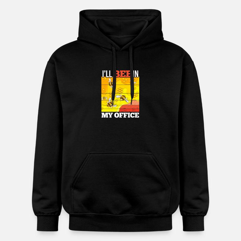 JE SERAI DANS MON BUREAU - Sweat à capuche Softstyle® Gildan Unisexe - noir