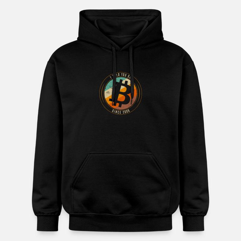 Bitcoin je vous l'avais dit - Sweat à capuche Softstyle® Gildan Unisexe - noir