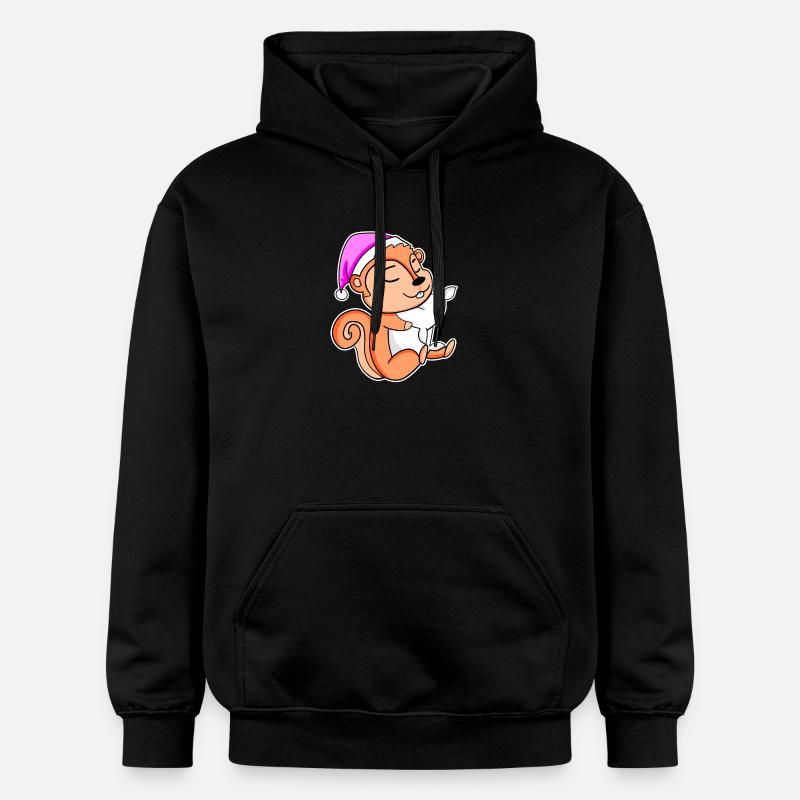 Écureuil - Sweat à capuche Softstyle® Gildan Unisexe - noir