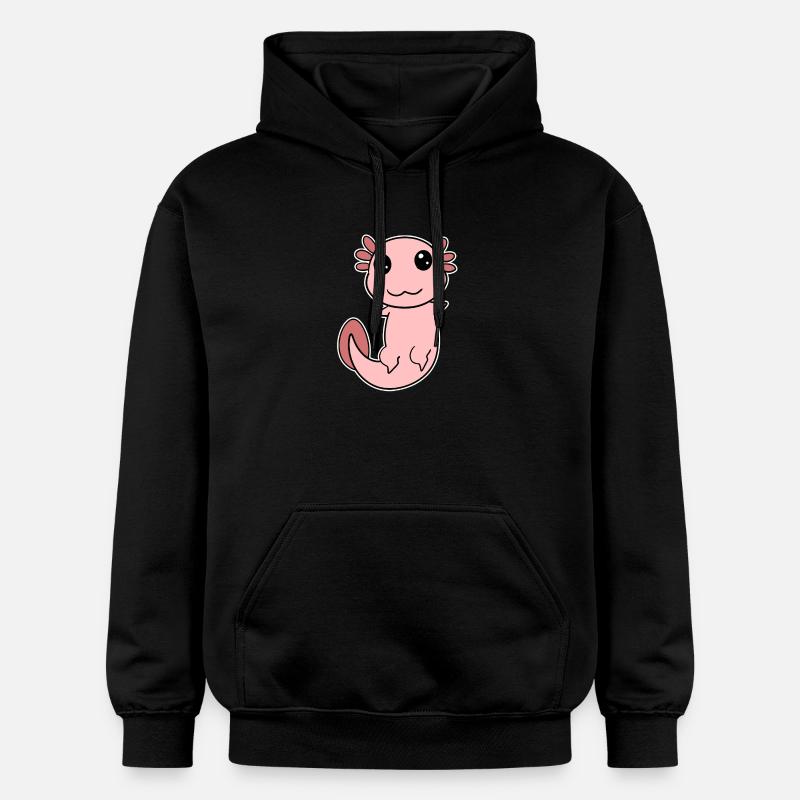 Axolotl motif enfants - Sweat à capuche Softstyle® Gildan Unisexe - noir