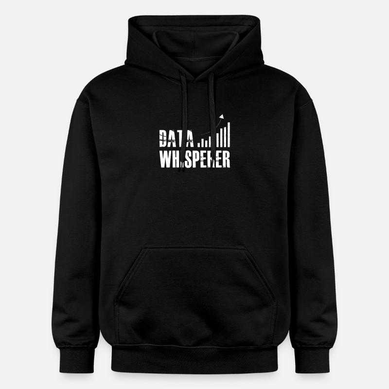 Datenflüsterer, Wissenschaftsanalyst, Software-Ingenieur - Gildan Unisex Softstyle® Midweight Hoodie - Schwarz