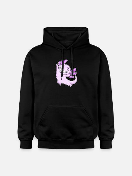 Joyeux Axolotl - Sweat à capuche Softstyle® Gildan Unisexe - noir