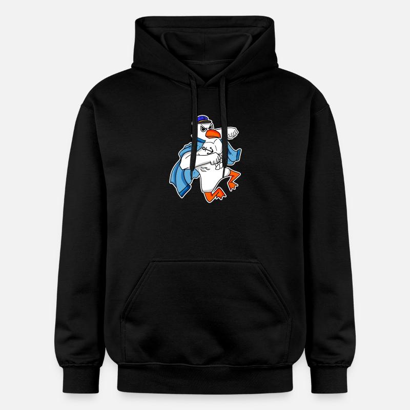 Seagull Captain Faust - Gildan Unisex Softstyle® Midweight Hoodie - black