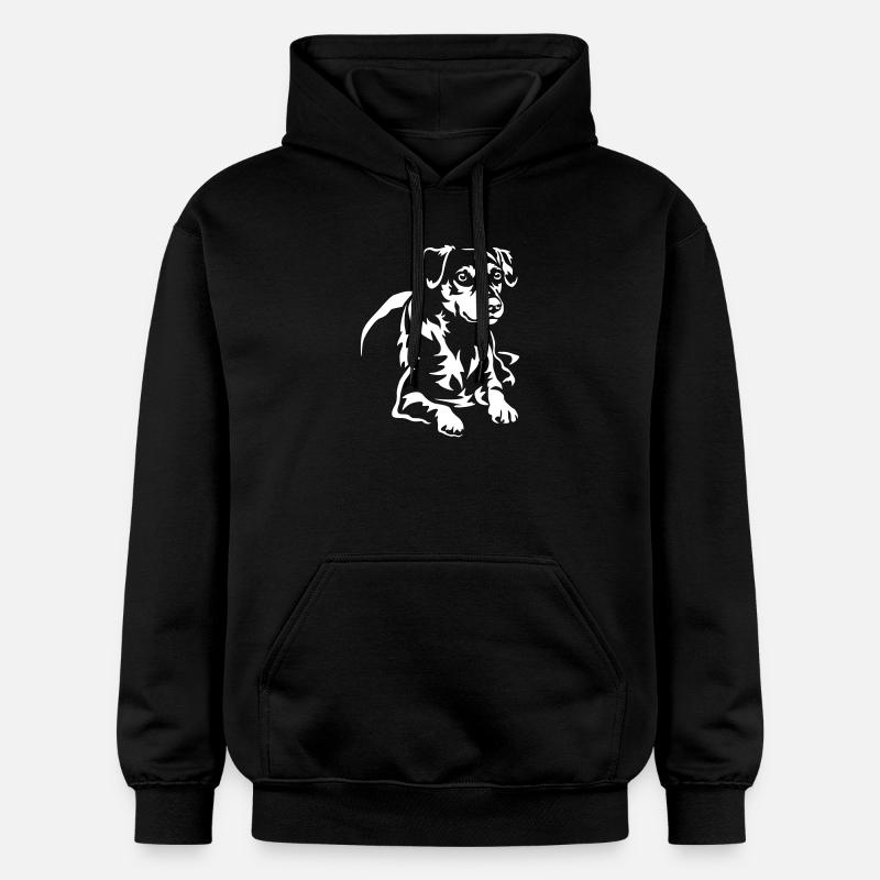 Dansk Svensk Gaardhond « Édition Noire » - Sweat à capuche Softstyle® Gildan Unisexe - noir