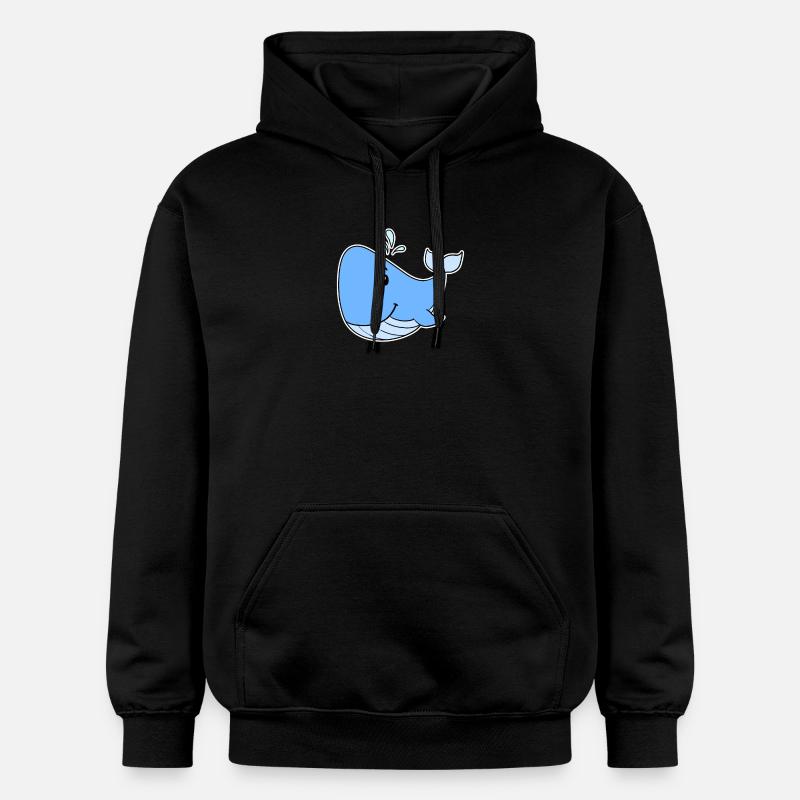 Baleine de mer - Sweat à capuche Softstyle® Gildan Unisexe - noir