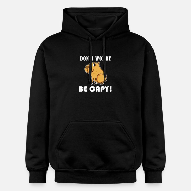 Capybara Wasserschwein Capybaras - Sweat à capuche Softstyle® Gildan Unisexe - noir