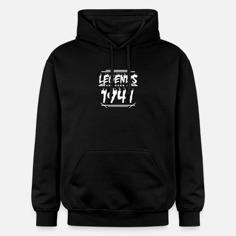 1941 - Né en 1941 - Sweat à capuche Softstyle® Gildan Unisexe - noir