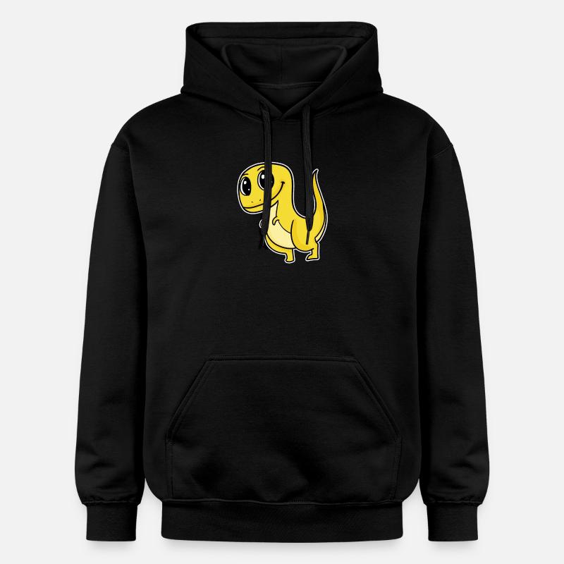 Motif de dinosaure - Sweat à capuche Softstyle® Gildan Unisexe - noir