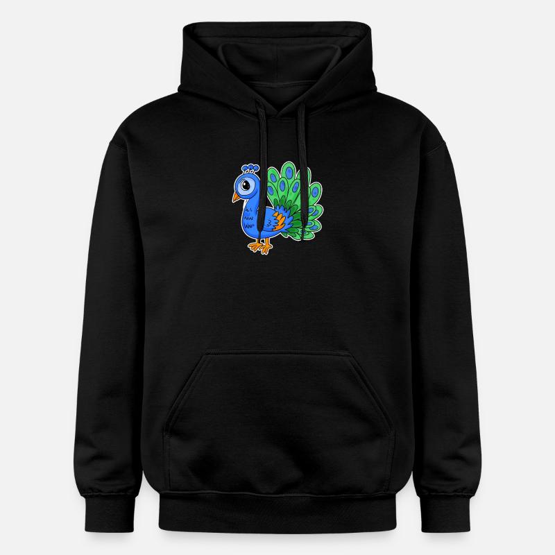 Paon - Sweat à capuche Softstyle® Gildan Unisexe - noir