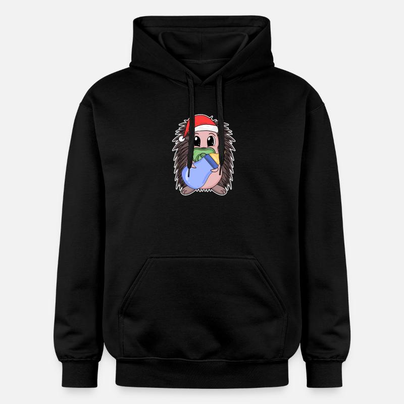 Hérisson bébé Noël - Sweat à capuche Softstyle® Gildan Unisexe - noir