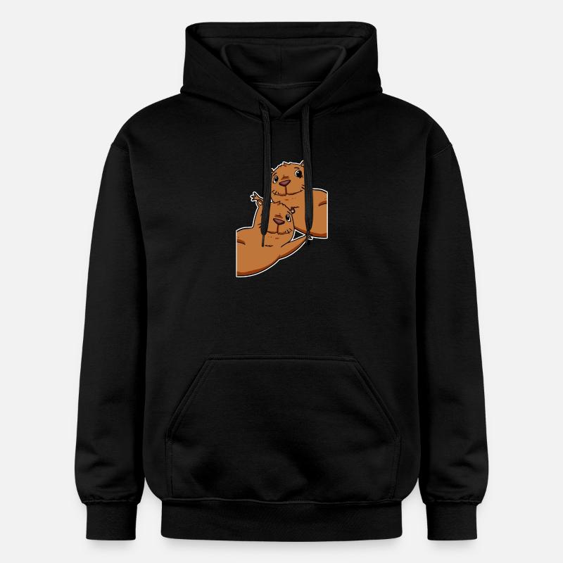 Capybara Wasserschwein - Sweat à capuche Softstyle® Gildan Unisexe - noir