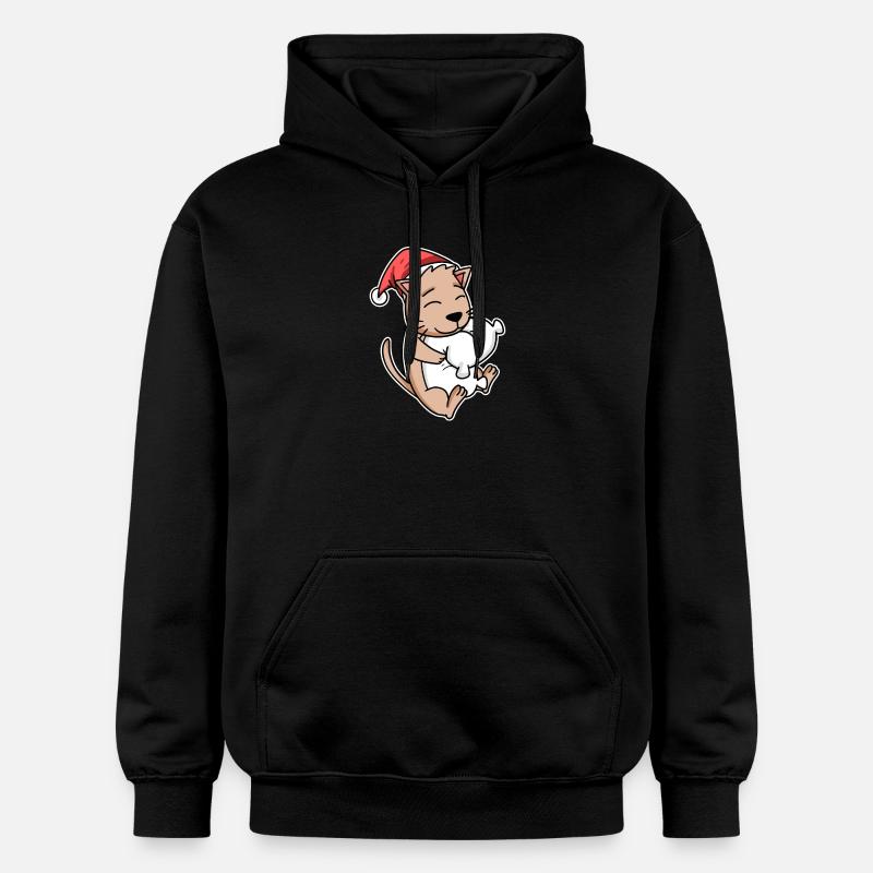 Chat - Sweat à capuche Softstyle® Gildan Unisexe - noir