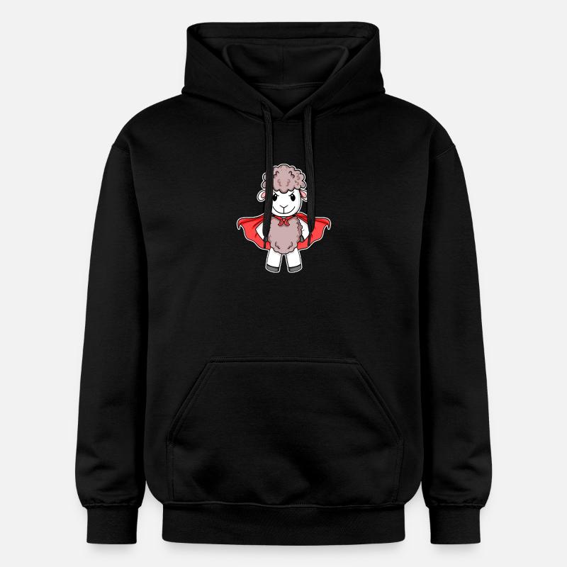 Mouton super-héros héros Motif - Sweat à capuche Softstyle® Gildan Unisexe - noir