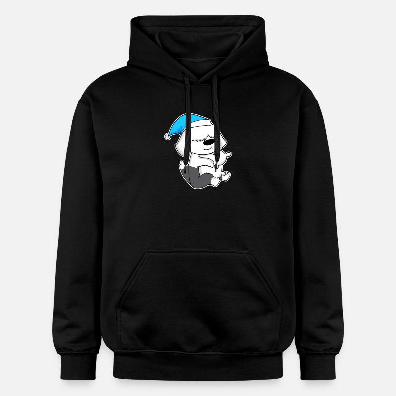 Dormir, Fatigue, Chien - Sweat à capuche Softstyle® Gildan Unisexe - noir
