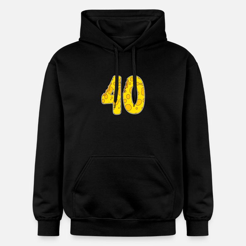 40 ans de fromage Lustig - Sweat à capuche Softstyle® Gildan Unisexe - noir
