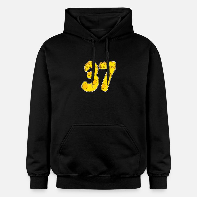37 ans Lustig Käse - Sweat à capuche Softstyle® Gildan Unisexe - noir