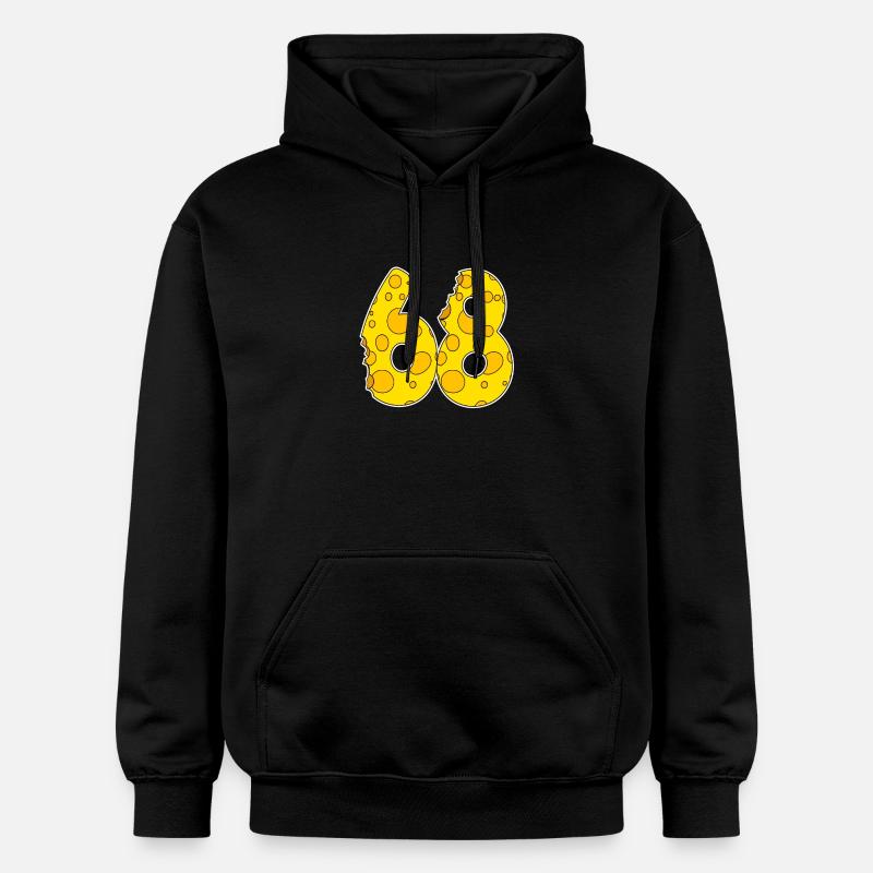 68 ans de Lustig Käse - Sweat à capuche Softstyle® Gildan Unisexe - noir