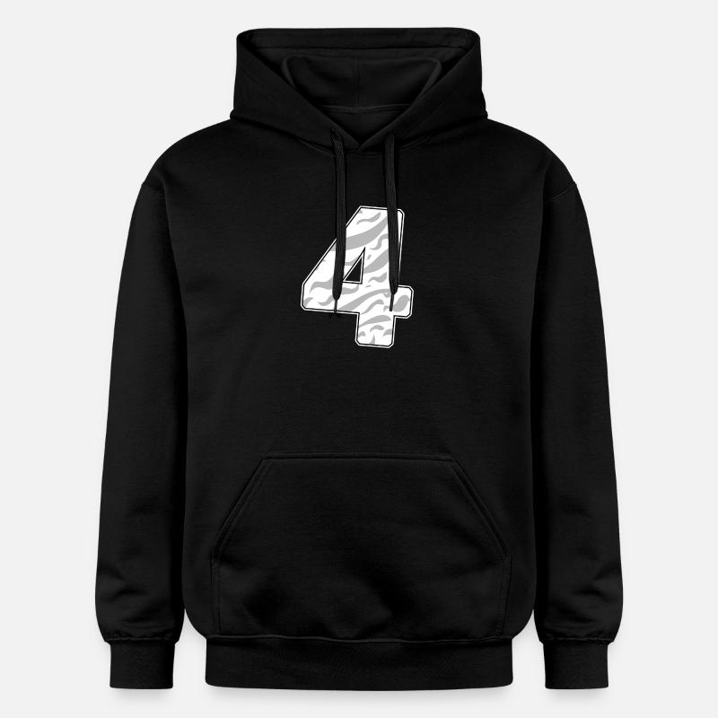 4 - Quatre - Sweat à capuche Softstyle® Gildan Unisexe - noir