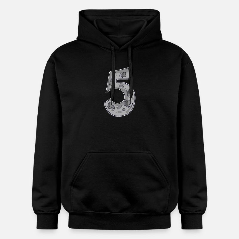 Numéro 5 Espace - Sweat à capuche Softstyle® Gildan Unisexe - noir
