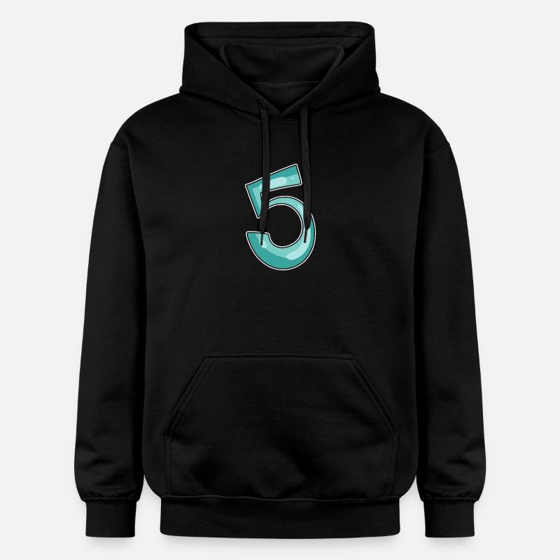 5 Nombre - Sweat à capuche Softstyle® Gildan Unisexe - noir