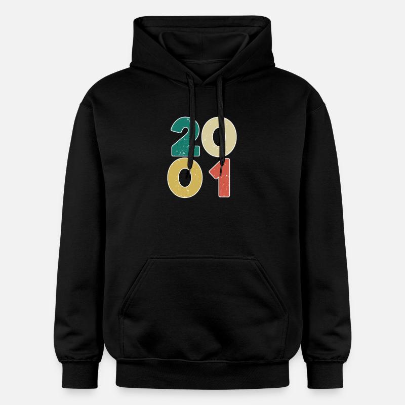 2001 - Année 2001 - Année 2001 - Sweat à capuche Softstyle® Gildan Unisexe - noir