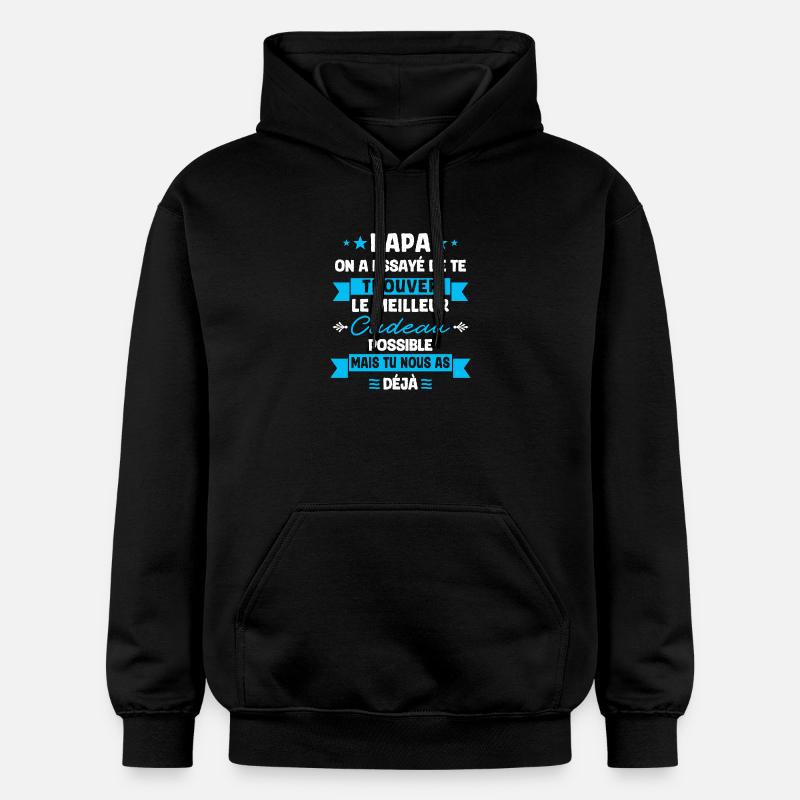 Cadeau pour Papa - Sweat à capuche Softstyle® Gildan Unisexe - noir