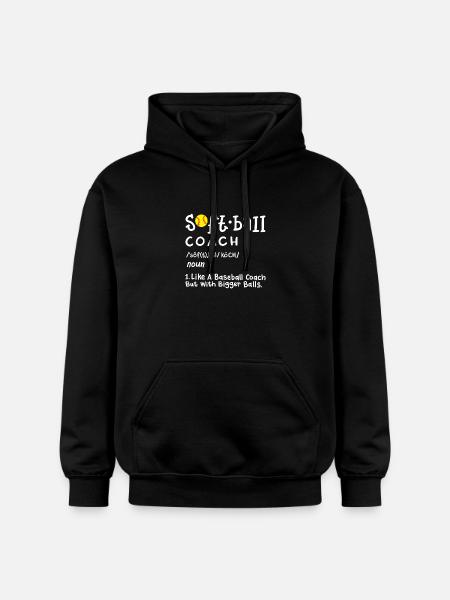 Softball Trainer - Gildan Unisex Softstyle® Midweight Hoodie - Schwarz
