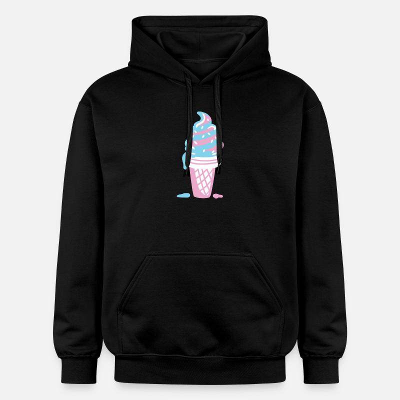Eis Eiscreme - Gildan Unisex Softstyle® Midweight Hoodie - Schwarz