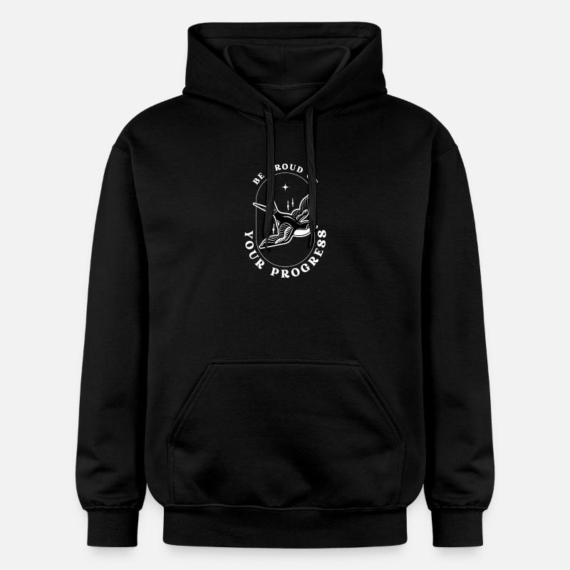 Soyez fier de vos progrès - Sweat à capuche Softstyle® Gildan Unisexe - noir