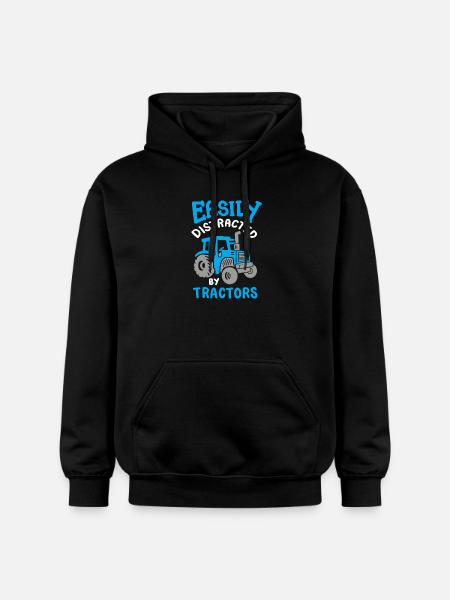 Traktor Bauer Landwirtschaft - Gildan Unisex Softstyle® Midweight Hoodie - Schwarz