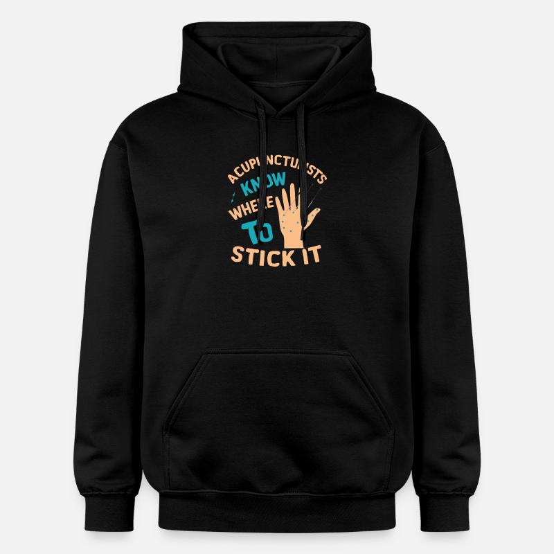 Acupuncture - Sweat à capuche Softstyle® Gildan Unisexe - noir