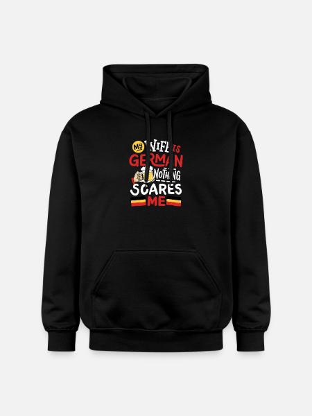 Deutsche Ehefrau Deutschland - Gildan Unisex Softstyle® Midweight Hoodie - Schwarz
