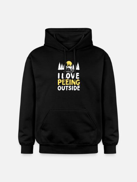 Camping Camper - Gildan Unisex Softstyle® Midweight Hoodie - Schwarz