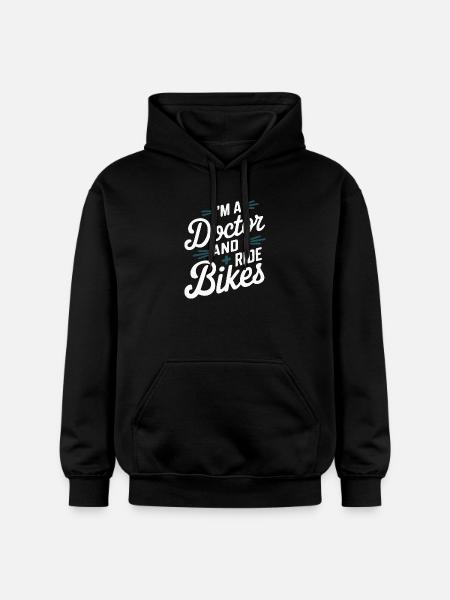 Arzt und Radfahrer - Gildan Unisex Softstyle® Midweight Hoodie - Schwarz