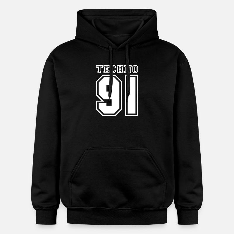 TECHNO 91 - Sweat à capuche Softstyle® Gildan Unisexe - noir