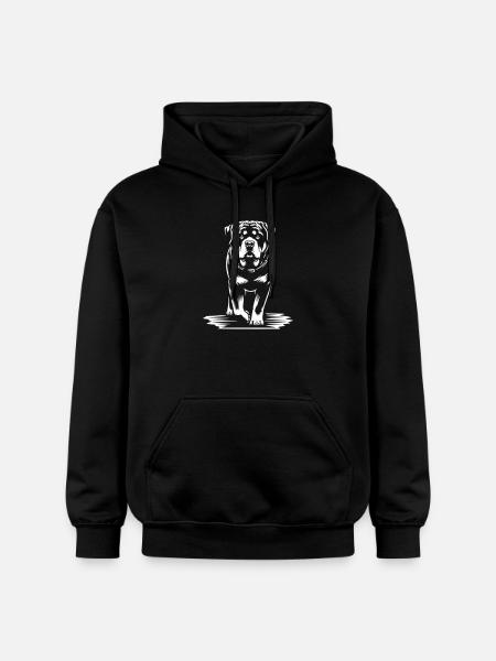 Rottweiler "Black Edition" - Gildan Unisex Softstyle® Midweight Hoodie - black