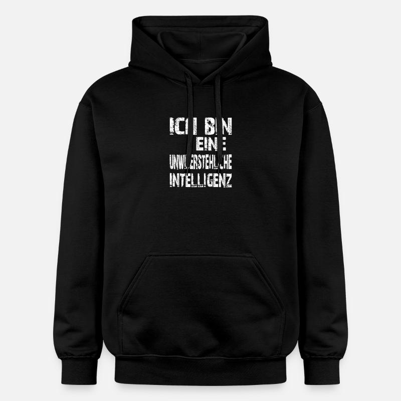L’IA dit une intelligence irrésistible - Sweat à capuche Softstyle® Gildan Unisexe - noir