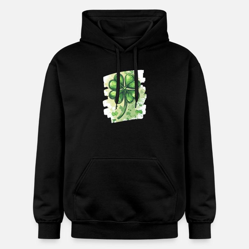 Trèfle de la Saint-Patrick - Sweat à capuche Softstyle® Gildan Unisexe - noir