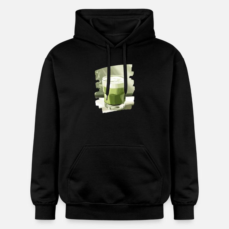 Matcha Latte Lover Thé vert - Sweat à capuche Softstyle® Gildan Unisexe - noir