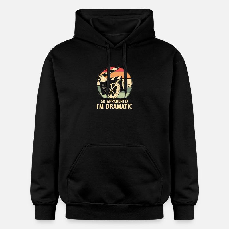 So apparently i m dramatic - Gildan Unisex Softstyle® Midweight Hoodie - Schwarz