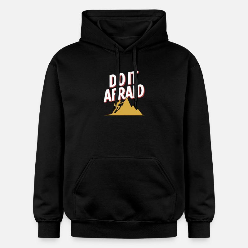 Fais-le Peur Courage Développement Motivation - Sweat à capuche Softstyle® Gildan Unisexe - noir