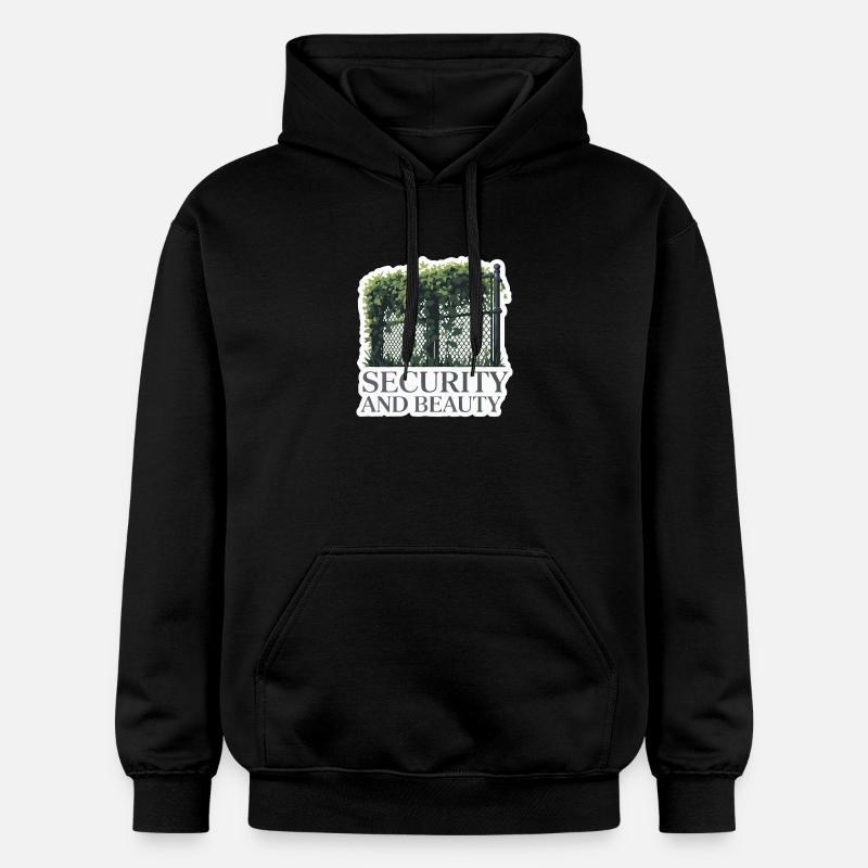 Conception de clôture de jardin surveillée - Sweat à capuche Softstyle® Gildan Unisexe - noir