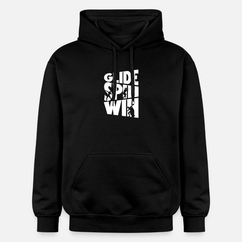 Kugelstoßen Kugelstoß Kugelstoßer Glide Spin Win - Gildan Unisex Softstyle® Midweight Hoodie - Schwarz