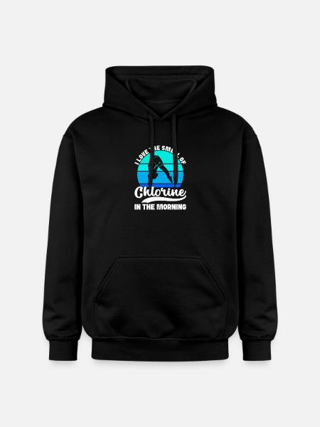 Diving diving board - Gildan Unisex Softstyle® Midweight Hoodie - black