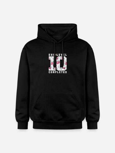 10th wedding anniversary - Gildan Unisex Softstyle® Midweight Hoodie - black