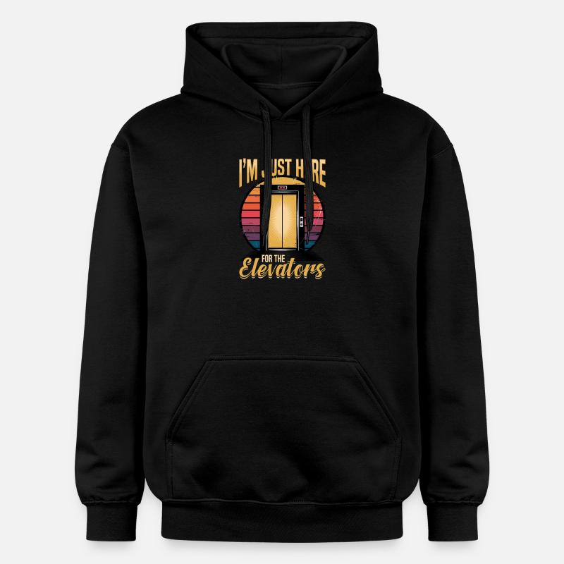 Ascenseur pour tout-petits et enfants - Sweat à capuche Softstyle® Gildan Unisexe - noir