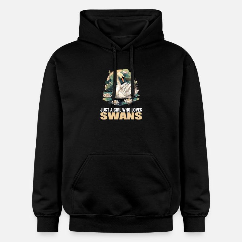 Cygnes Cygne - Sweat à capuche Softstyle® Gildan Unisexe - noir