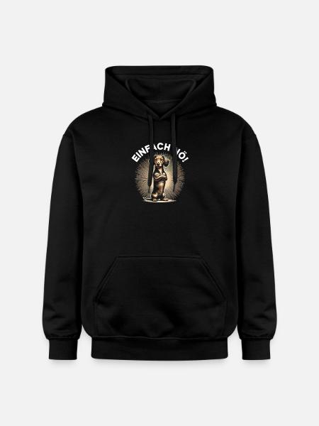 Simply Nope Dachshund Dog Dog Breed - Gildan Unisex Softstyle® Midweight Hoodie - black
