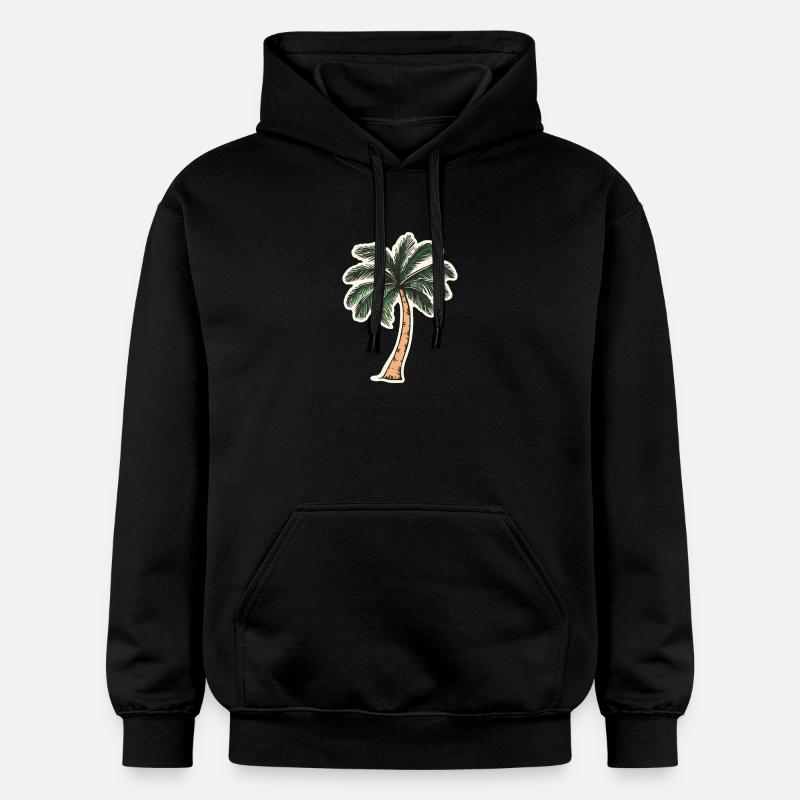 Palmier - Sweat à capuche Softstyle® Gildan Unisexe - noir