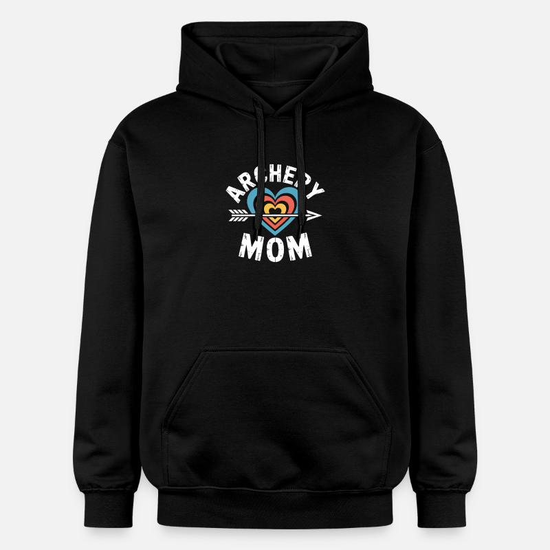 Bogenschießen Spruch Mutter Bogenschießen Geschenk - Gildan Unisex Softstyle® Midweight Hoodie - Schwarz